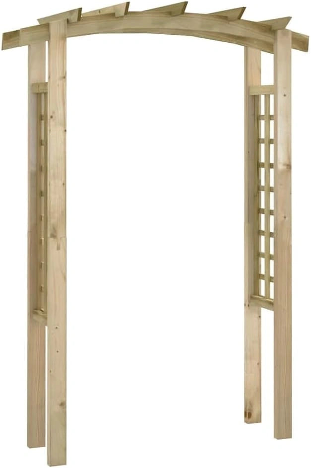 Pergola en Bois de Pin pour Plantes Grimpantes 150x60x210 cm