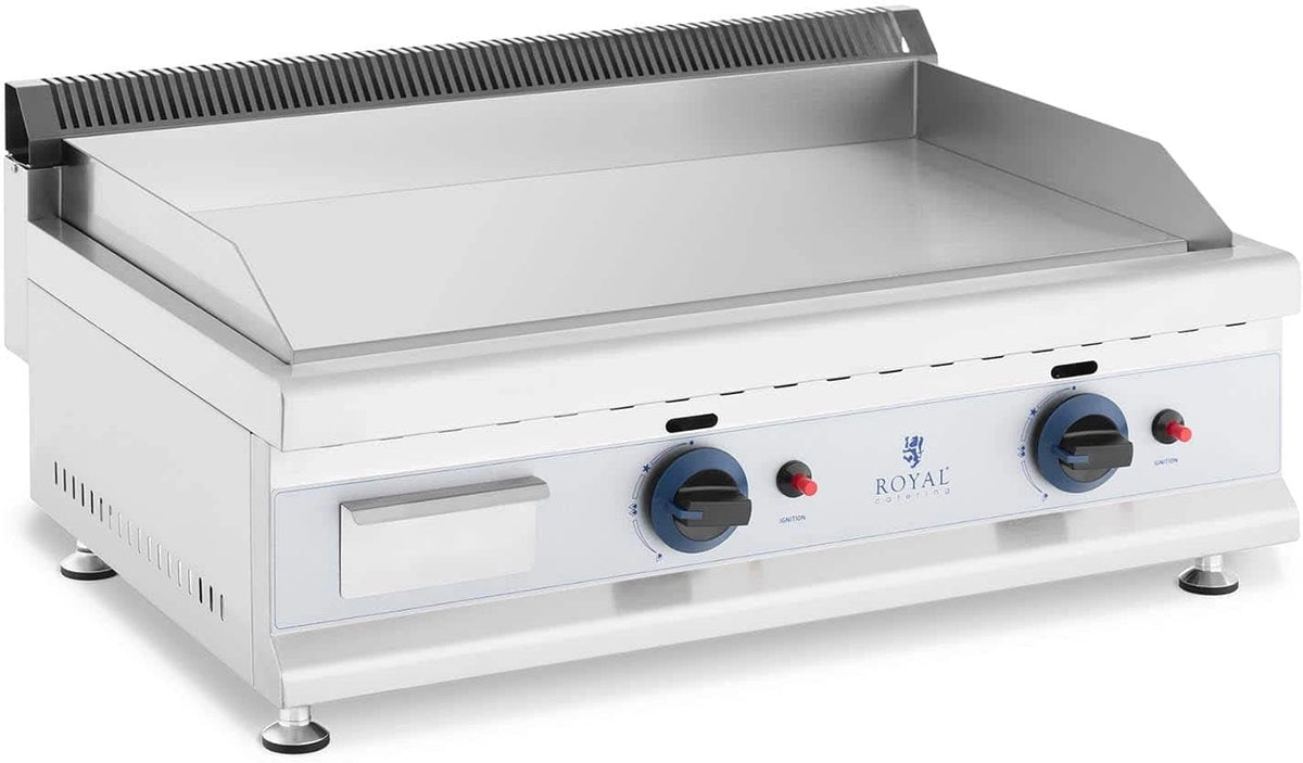 Plancha à Gaz en Inox 75 cm 2 Zones - Royal Catering