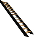 SPECTRA - Escalier droit en bois avec éclairage LED intégré, noir