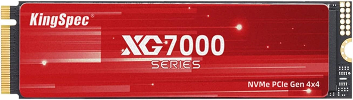 SSD KingSpec NVMe M.2 1To 2280 Gen4x4, Lecture 7400 Mo/s, 3D NAND, Compatible PS5/PC