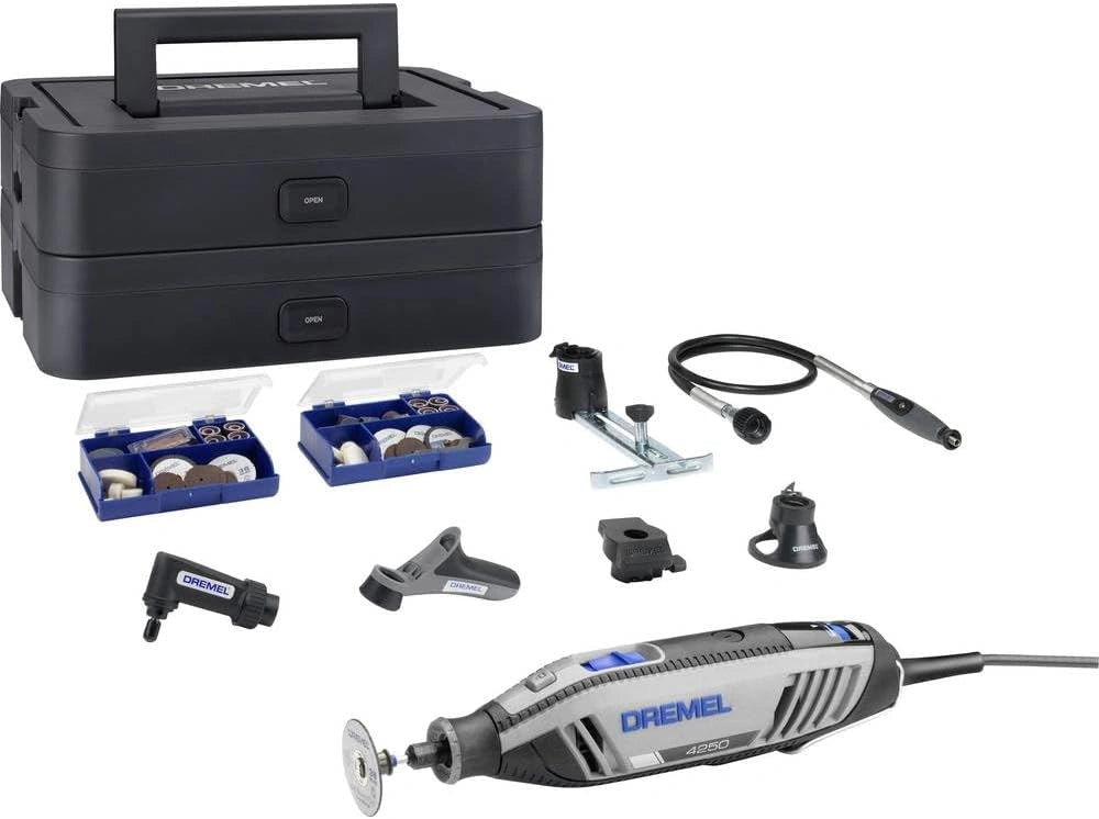 Dremel 4250 Outil Rotatif 175W, 5 Vitesses Variables, 128 Accessoires, Multifonction