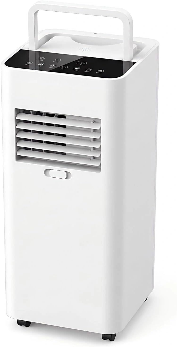 Climatiseur Portable Intelligent 9000 BTU avec Déshumidification, Ventilation et Refroidissement, Oscillation 120°, 3 Vitesses pour 300 m², Kit Fenêtre Inclus