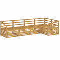 Ensemble de Salon de Jardin Modulable 6 Pièces Blanc
