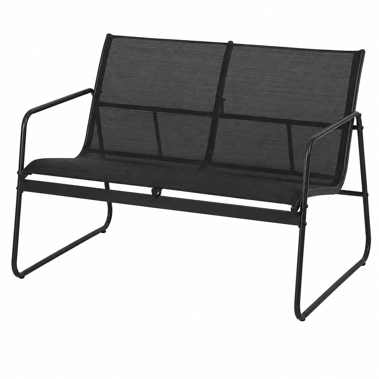 Ensemble Mobilier de Jardin 4 Pièces avec Table en Verre et Chaises Confortables