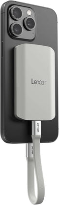 Lexar ES5 SSD Portable 4To, USB 3.2 Gen2x2, Vitesse 2000 Mo/s, IP65, Compatible MagSafe et ProRes 4K