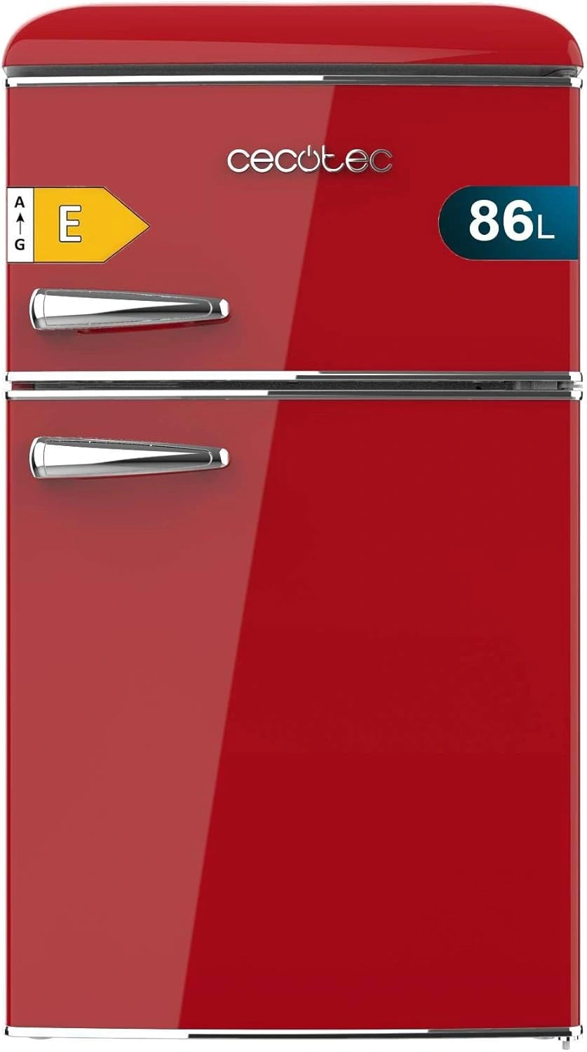 Réfrigérateur Rougit Cecotec Bolero, No Frost, Classe E, 86L, LED, Clayettes Verre