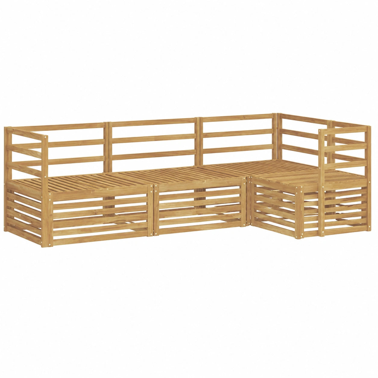 Ensemble de canapé d'extérieur moderne 6 pièces pour terrasse