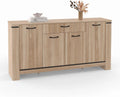 Buffet Contemporain 4 Portes avec Tiroir - 160 cm Idaho