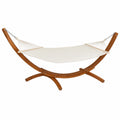 Hamac XXL avec Support Bois pour Terrasse, 200 kg
