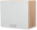 Armoire de Cuisine Murale Stella Trading ANDY - Chêne Sonoma et Blanc Mat, 60x50x31 cm