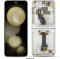 Écran AMOLED de Remplacement pour Samsung Z Flip 5 SM-F731, 6,7 Pouces, Argent avec Cadre