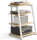 Étagère Audio HiFi FITUEYES en Bois et Acier, 4 Niveaux, Support pour Platine Vinyle, Charge Maximale 50KG