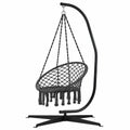 Support en Métal pour Fauteuil Suspendu d'Intérieur et d'Extérieur, Capacité 150 kg, 111 x 84 x 207 cm