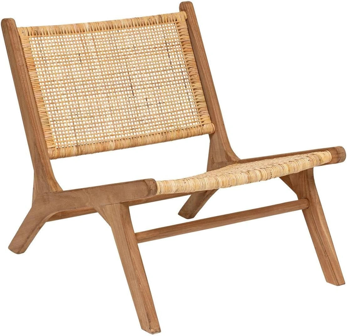 Fauteuil en Teck et Rotin Timor - Design Élégant par Atmosphera