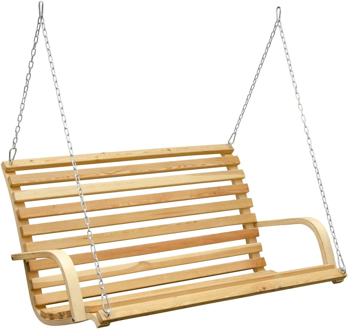 Balancelle de Jardin en Bois de Mélèze pour 3 Personnes – Robuste et Confortable