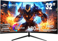 Moniteur Gaming Incurvé 32 Pouces 180Hz - Full HD, FreeSync, 1ms, Anti-Lumière Bleue, Compatible VESA