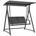Balancelle de Jardin 2 Places avec Auvent Réglable et Protection UV