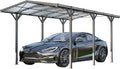 Abri Voiture en Aluminium Anthracite 2,85x5,05m Carport Individuel