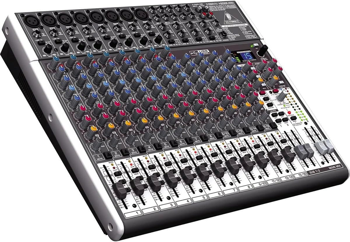 Console de Mixage Behringer Xenyx X2222USB 22 Canaux avec Interface USB et Effets