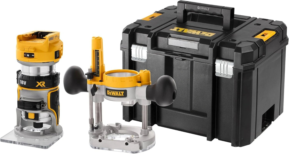 Défonceuse Compacte Sans Balais 18V DEWALT avec Coffret TSTAK, Sans Batterie