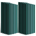 Ensemble de 24 panneaux trapézoïdaux en acier galvanisé pour toitures durables, idéals pour carports et abris de jardin, couvrant 14 m²