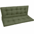 Coussin imperméable pour banc de jardin 150 x 60 x 50 cm - Vert