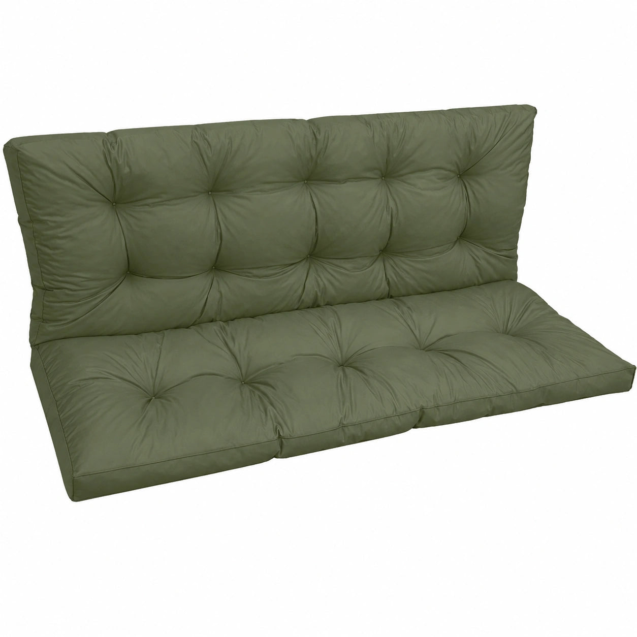 Coussin imperméable pour banc de jardin 150 x 60 x 50 cm - Vert