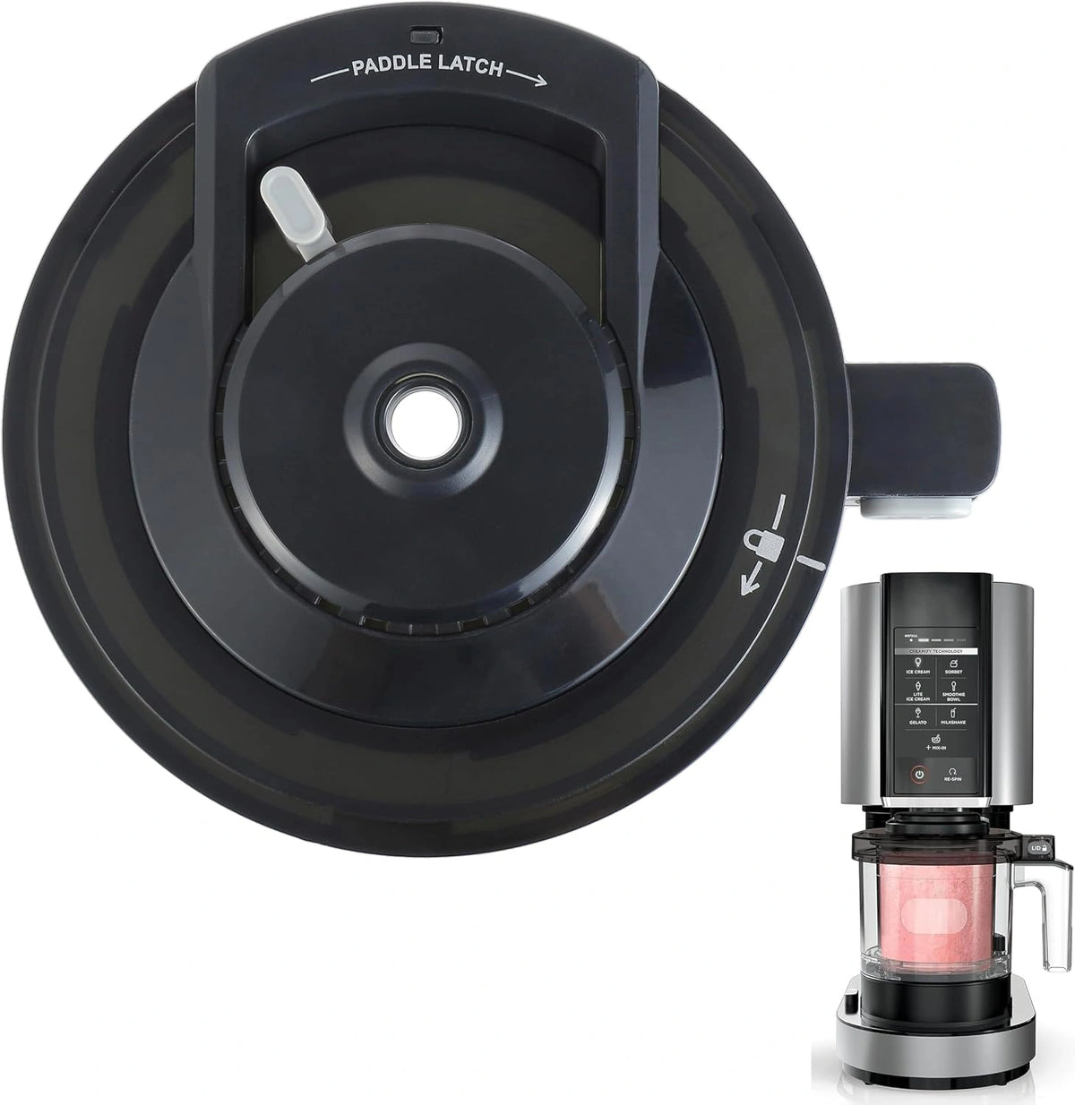 Couvercle Réutilisable pour Sorbetière Ninja NC500/NC501 - Pièce de Remplacement Compatible