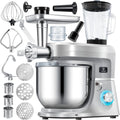 Robot de cuisine multifonction 3 en 1 avec hachoir, pétrin et extracteur de jus 1,5 L - Kit saucisses et moules à pâtisserie
