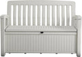 Banc de Patio Coffre Extérieur 227L Blanc