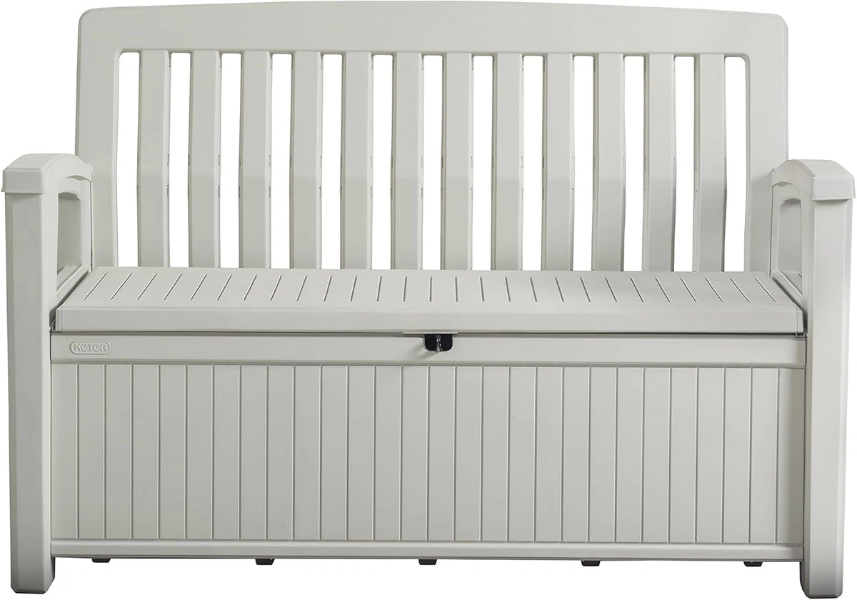 Banc de Patio Coffre Extérieur 227L Blanc