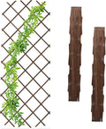 Support extensible pour tomates en bois de sapin, lot de 3, 180 x 90 cm, marron