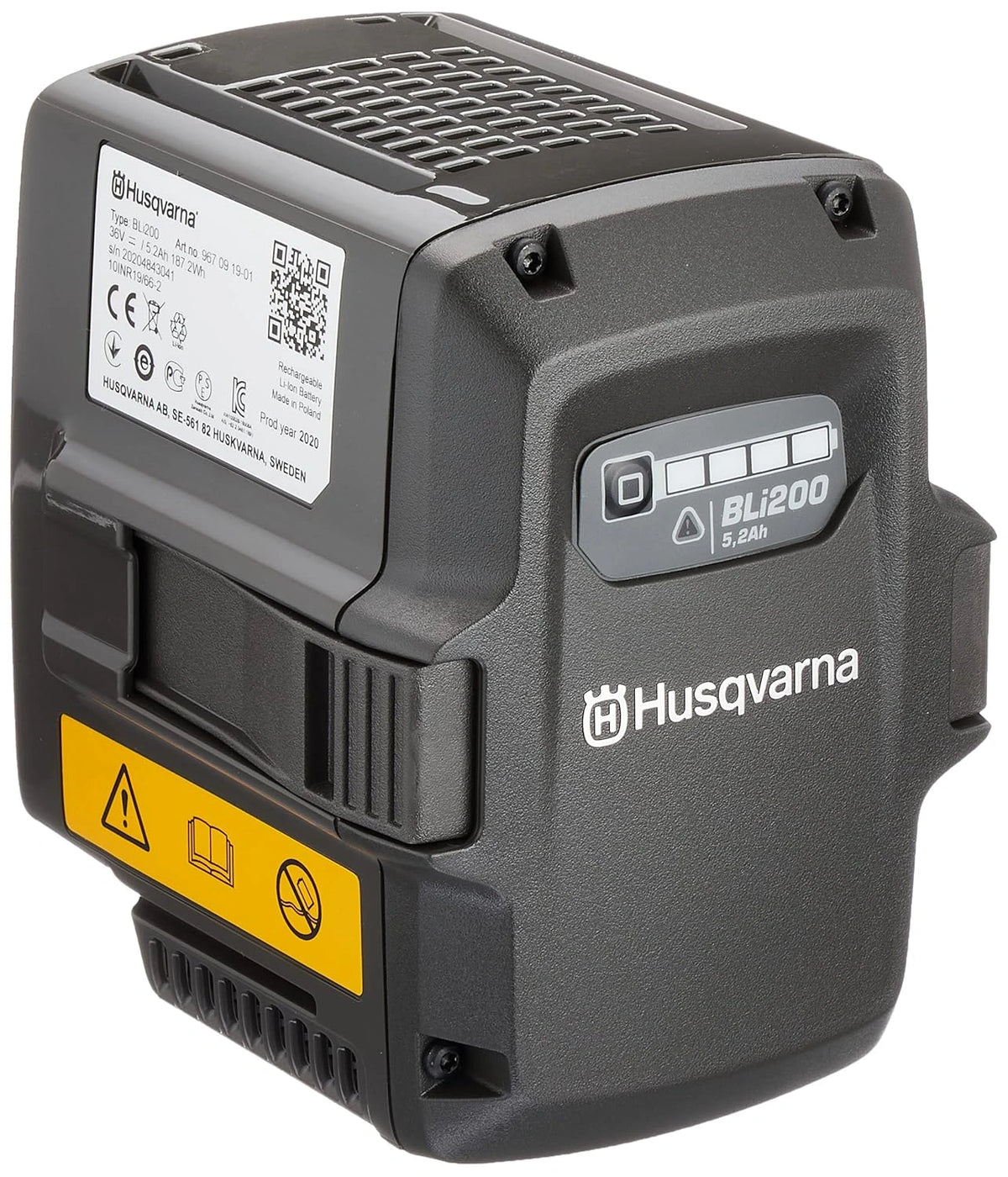 Batterie de Remplacement Lithium HUSQVARNA BLI200, 36V, 5Ah, Haute Capacité