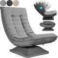 Fauteuil pivotant confortable 360° Casaria, gris, 150 kg, siège gaming ajustable